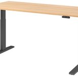 HAMMERBACHER elektrisch höhenverstellbarer Schreibtisch VXMKA19/E/G eiche