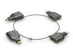 PureLink Adapter Ring Klein - 4x USB-C - USB-C > VGA/HDMI/miniDP/DP, gold plated, schwarz