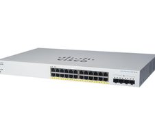 Cisco Switch Business 220-Series 28-Port 1/10GbE 195W PoE smart managed