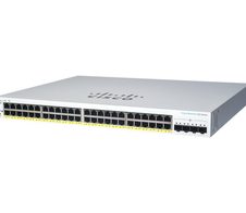 Cisco Switch Business 220-Series 52-Port 1GbE 382W PoE smart managed