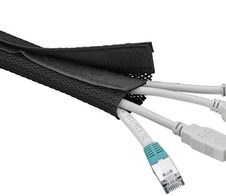 goobay Kabelmantel schwarz