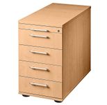 HAMMERBACHER Orbis Standcontainer buche 5 Auszüge