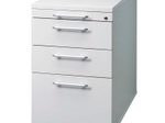 HAMMERBACHER Gradeo Standcontainer lichtgrau 4 Auszüge