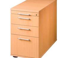 HAMMERBACHER Orbis Standcontainer buche 4 Auszüge