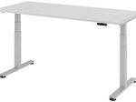 HAMMERBACHER elektrisch höhenverstellbarer Schreibtisch VXDSM19/5/S lichtgrau