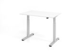 HAMMERBACHER elektrisch höhenverstellbarer Schreibtisch VXMST12/W/S weiß