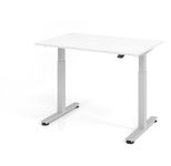 HAMMERBACHER elektrisch höhenverstellbarer Schreibtisch VXMST12/W/S weiß