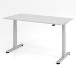 HAMMERBACHER elektrisch höhenverstellbarer Schreibtisch VXMST16/5/S lichtgrau