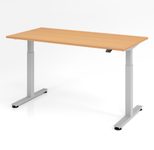 HAMMERBACHER elektrisch höhenverstellbarer Schreibtisch VXMST16/6/S buche