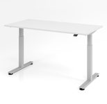 HAMMERBACHER elektrisch höhenverstellbarer Schreibtisch VXMST16/W/S weiß