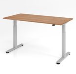 HAMMERBACHER elektrisch höhenverstellbarer Schreibtisch VXMST16/N/S nussbaum