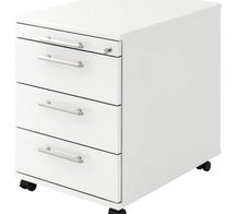 HAMMERBACHER Rollcontainer VAC30/W/W/RE weiß