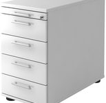 HAMMERBACHER Gradeo Standcontainer weiß 5 Auszüge