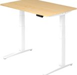 HAMMERBACHER elektrisch höhenverstellbarer Schreibtisch VXBHM12/3/WW ahorn