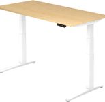 HAMMERBACHER elektrisch höhenverstellbarer Schreibtisch VXBHM16/3/WW ahorn