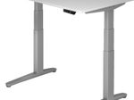 HAMMERBACHER elektrisch höhenverstellbarer Schreibtisch VXBHM12/5/SS lichtgrau