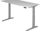 HAMMERBACHER elektrisch höhenverstellbarer Schreibtisch VXBHM19/5/SS lichtgrau