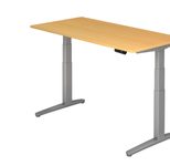HAMMERBACHER elektrisch höhenverstellbarer Schreibtisch VXBHM16/6/SS buche