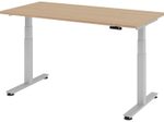 HAMMERBACHER elektrisch höhenverstellbarer Schreibtisch VXDSM16/E/S eiche