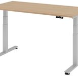 HAMMERBACHER elektrisch höhenverstellbarer Schreibtisch VXDSM16/E/S eiche