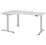 HAMMERBACHER VXDSM82/5/S elektrisch höhenverstellbarer Schreibtisch 63 - 127 cm lichtgrau / silber