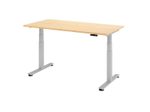 HAMMERBACHER elektrisch höhenverstellbarer Schreibtisch VXDSM16/3/S ahorn