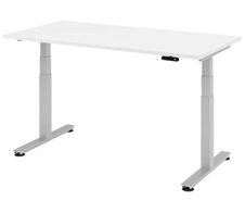 HAMMERBACHER elektrisch höhenverstellbarer Schreibtisch VXDSM16/W/S weiß