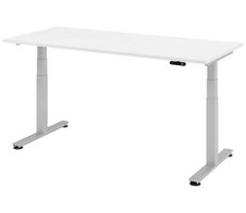 HAMMERBACHER elektrisch höhenverstellbarer Schreibtisch VXDSM19/W/S weiß