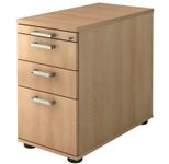 HAMMERBACHER Solid Standcontainer eiche 4 Auszüge