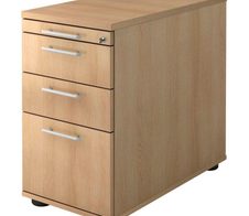 HAMMERBACHER Solid Standcontainer eiche 4 Auszüge