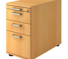 HAMMERBACHER Solid Standcontainer buche 4 Auszüge