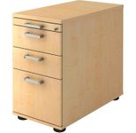 HAMMERBACHER Solid Standcontainer ahorn 4 Auszüge