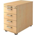 HAMMERBACHER Solid SC50 Standcontainer ahorn 5 Auszüge