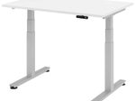 HAMMERBACHER elektrisch höhenverstellbarer Schreibtisch VXDSM12/W/S weiß