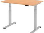 HAMMERBACHER elektrisch höhenverstellbarer Schreibtisch VXDSM12/6/S buche