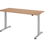 HAMMERBACHER elektrisch höhenverstellbarer Schreibtisch VXMST19/N/S nussbaum