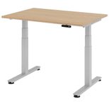 HAMMERBACHER elektrisch höhenverstellbarer Schreibtisch VXDSM12/E/S eiche