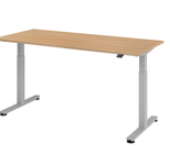 HAMMERBACHER elektrisch höhenverstellbarer Schreibtisch VXMST19/E/S eiche