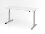 HAMMERBACHER elektrisch höhenverstellbarer Schreibtisch VXMST19/W/S weiß