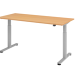 HAMMERBACHER elektrisch höhenverstellbarer Schreibtisch VXMST19/6/S buche
