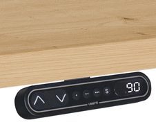 HAMMERBACHER elektrisch höhenverstellbarer Schreibtisch VXDSM2E/5/S lichtgrau