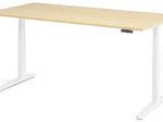 HAMMERBACHER elektrisch höhenverstellbarer Schreibtisch VXBHM2E/3/WW ahorn