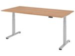 HAMMERBACHER elektrisch höhenverstellbarer Schreibtisch VXDSM2E/N/S nussbaum