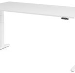 HAMMERBACHER elektrisch höhenverstellbarer Schreibtisch VXBHM2E/W/WW weiß
