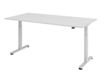 HAMMERBACHER elektrisch höhenverstellbarer Schreibtisch VXMST2E/5/S lichtgrau