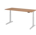 HAMMERBACHER elektrisch höhenverstellbarer Schreibtisch VXBHM19/N/SS nussbaum