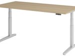 HAMMERBACHER elektrisch höhenverstellbarer Schreibtisch VXBHM2E/E/SS eiche