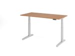 HAMMERBACHER elektrisch höhenverstellbarer Schreibtisch VXBHM16/N/SS nussbaum