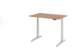 HAMMERBACHER elektrisch höhenverstellbarer Schreibtisch VXBHM12/N/SS nussbaum