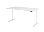 HAMMERBACHER elektrisch höhenverstellbarer Schreibtisch VXBHM2E/W/WC weiß